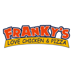 Frankys love chicken & pizza logo.